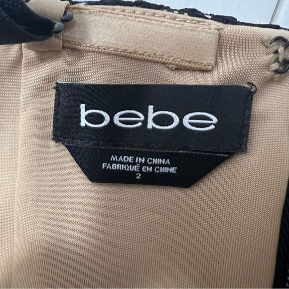 BEBE BLACK SHEILA LACE DRESS - Picture 6 of 16